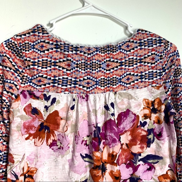 Anthropologie Akemi + Kin Ayana Peasant Floral Top - Picture 11 of 12
